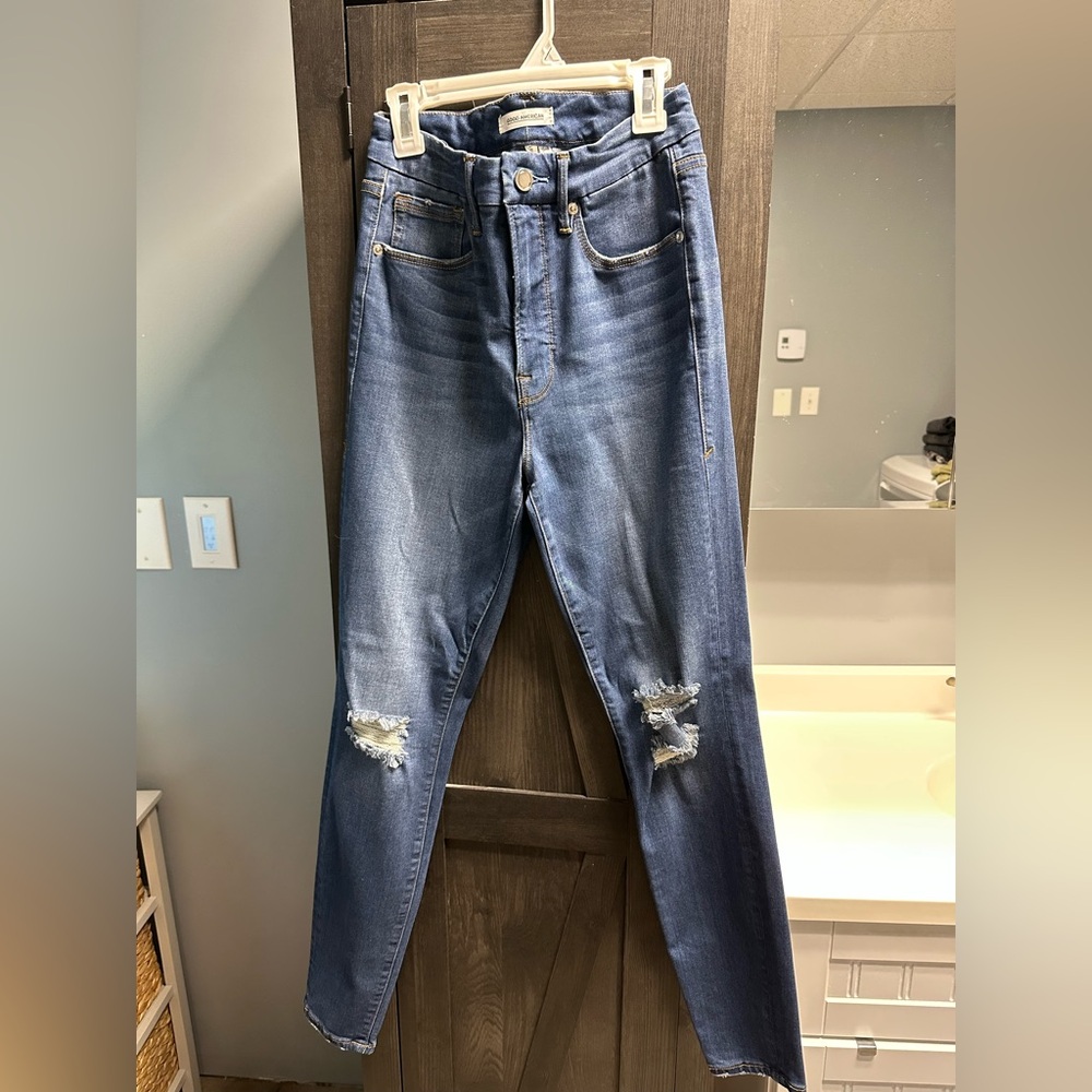 Good American Good Waist Skinny Jeans High Rise